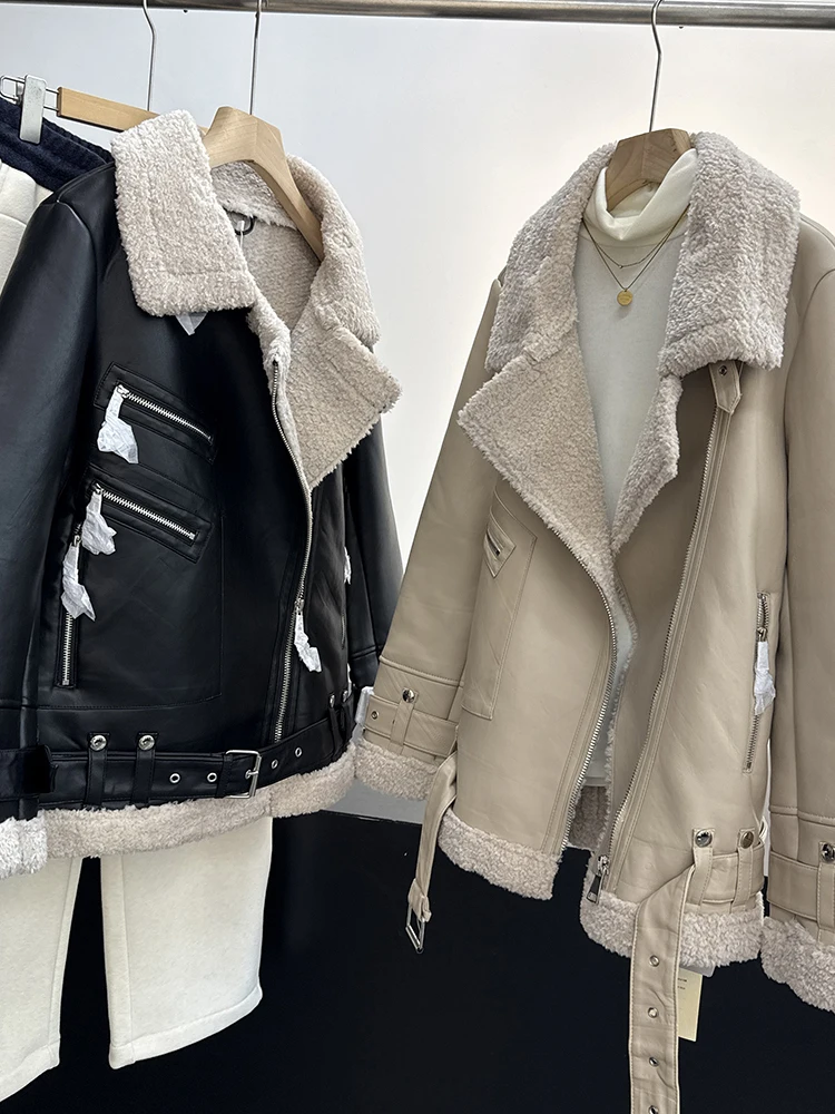 Сверхтеплая кожаная куртка из замши для мотоциклистов, повседневная, с длинными рукавами, на молнии
Сверхтеплая кожаная куртка из замши для мотоциклистов, повседневная, с длинными рукавами, на молнии