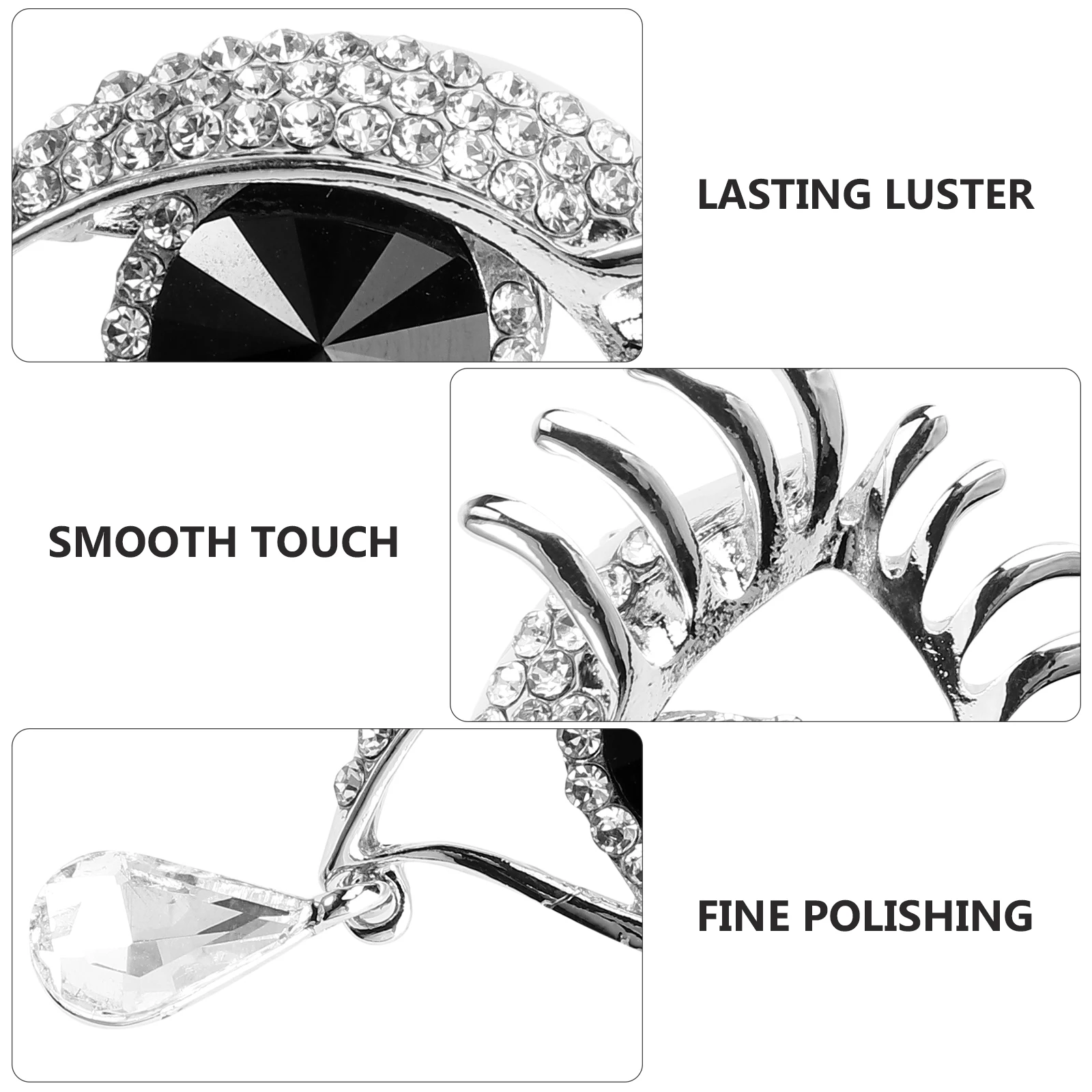 Elegant Eye Modeling Brooch Accessories for Women Stylish Corsage Decorative Pins Creative Breast Brooches Rhinestone Chest Pins 
Elegant Eye Modeling Brooch Accessories for Women Stylish Corsage Decorative Pins Creative Breast Brooches Rhinestone Chest Pins