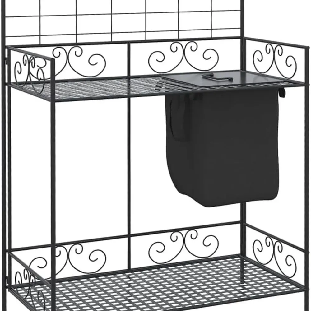Portable Outdoor Potting Bench with Metal Frame, Storage Shelf, Bag, and Hooks for Gardening Tools and Supplies
Portable Outdoor Potting Bench with Metal Frame, Storage Shelf, Bag, and Hooks for Gardening Tools and Supplies