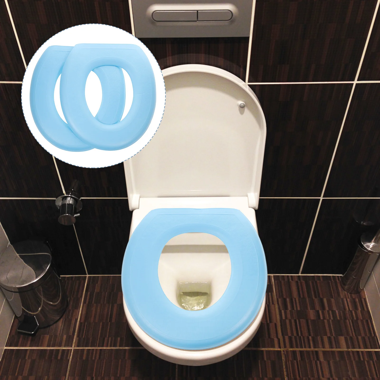 2pcs Eva Covers Thickened Washable Bathroom Mats Soft Padded Toilet Lid Cushion For Home Travel Portable Warm Toilet Seat Pad
2pcs Eva Covers Thickened Washable Bathroom Mats Soft Padded Toilet Lid Cushion For Home Travel Portable Warm Toilet Seat Pad