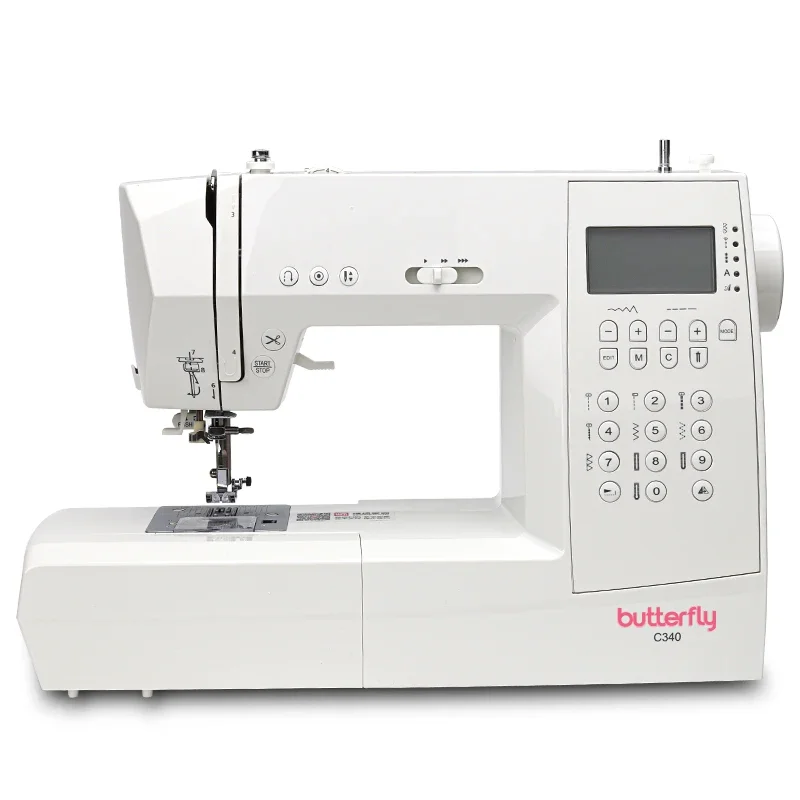 C340 2340, брендовая домашняя настольная электрическая многофункциональная швейная машина с бабочкой, автоматическая обрезка ниток, толстая новая кромка замка