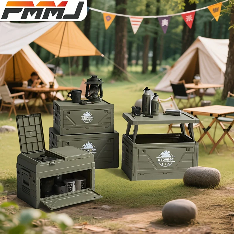 A Robust Outdoor Storage Container in Army Green, Featuring a Foldable Table And Made from Durable Plastic, Ideal for Camping, Car Trunk, And Home Use. It'S Portable, Sturdy, And Built to Last, Perfect for Outdoor Lovers
A Robust Outdoor Storage Container in Army Green, Featuring a Foldable Table And Made from Durable Plastic, Ideal for Camping, Car Trunk, And Home Use. It'S Portable, Sturdy, And Built to Last, Perfect for Outdoor Lovers