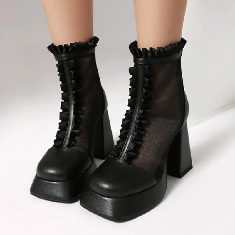 New Women's Roman Sandals Pure Color Casual Rubber Soft Bottom Large Size Summer High Heel Sandals Comfortable round Toe Shoes
New Women's Roman Sandals Pure Color Casual Rubber Soft Bottom Large Size Summer High Heel Sandals Comfortable round Toe Shoes