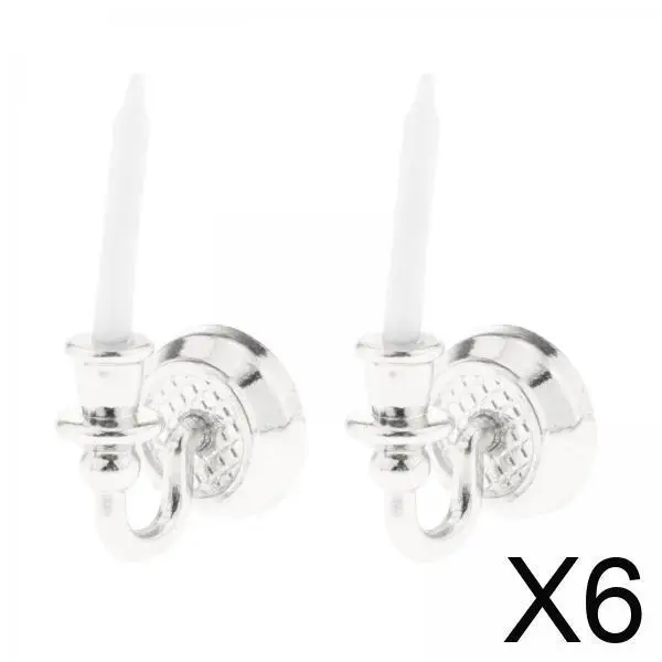 Миниатюрный настенный подсвечник для кукольного домика в масштабе 1/12, реалистичный, серебристый, пластиковый аксессуар для спальни или кабинета кукольной комнаты
Миниатюрный настенный подсвечник для кукольного домика в масштабе 1/12, реалистичный, серебристый, пластиковый аксессуар для спальни или кабинета кукольной комнаты