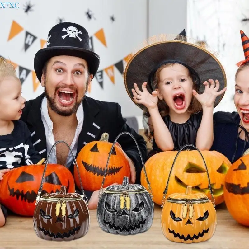 X7XC Novelty Shoulder Bag for Women Girls Pumpkin Crossbody Bag Halloween Purse Pumpkin Handbag Funny Bag
X7XC Novelty Shoulder Bag for Women Girls Pumpkin Crossbody Bag Halloween Purse Pumpkin Handbag Funny Bag