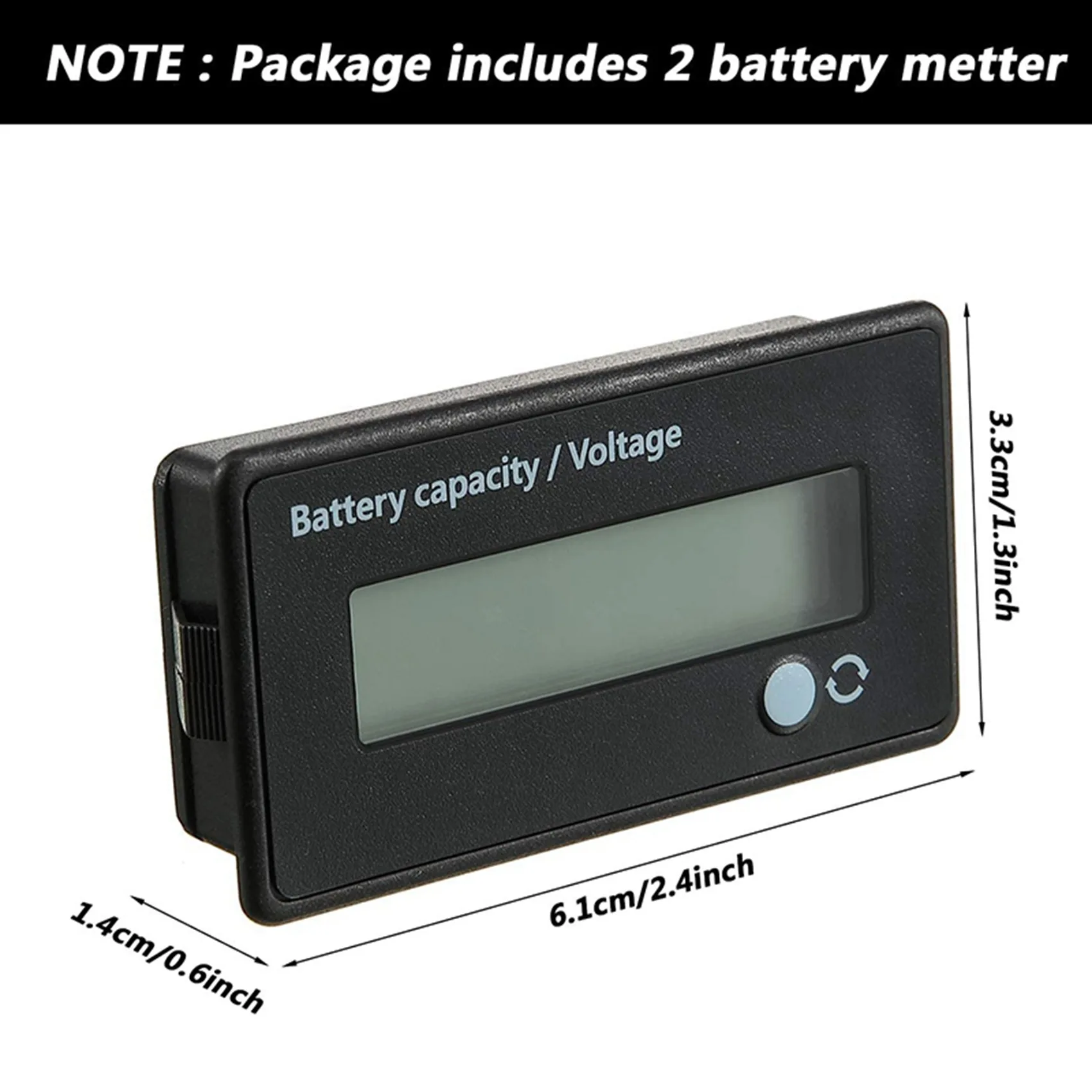 ABRW-4 Pcs DC 12V 24V 36V 48V 72V Battery Meterbattery Capacity Voltage Indicator Lead-Acid And Lithium Battery Indicator
ABRW-4 Pcs DC 12V 24V 36V 48V 72V Battery Meterbattery Capacity Voltage Indicator Lead-Acid And Lithium Battery Indicator