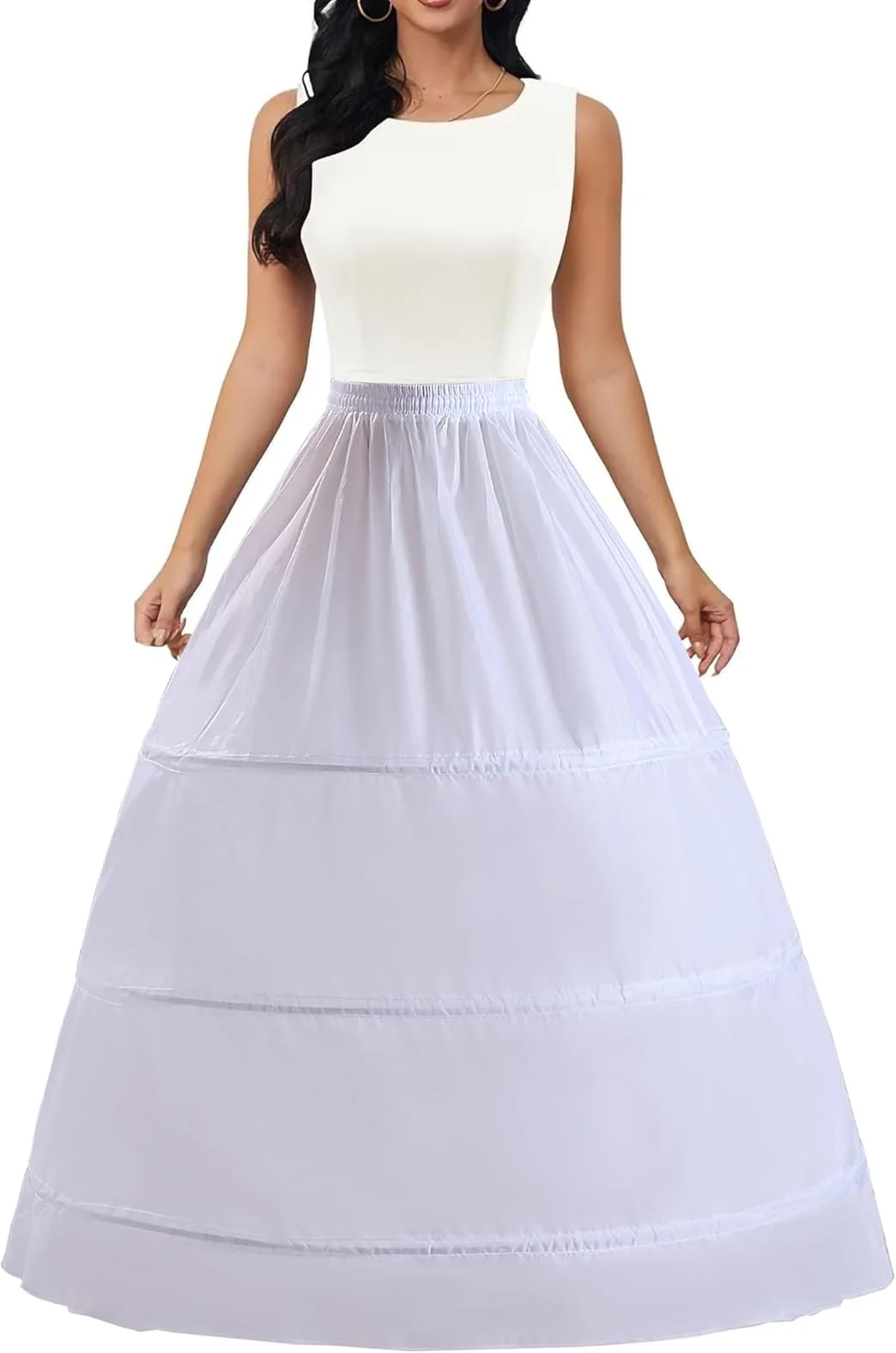 Женские юбки Женские юбки Нижняя юбка с тремя обручами Свадебная нижняя юбка длиной до пола Кринолин для невесты
Женские юбки Женские юбки Нижняя юбка с тремя обручами Свадебная нижняя юбка длиной до пола Кринолин для невесты