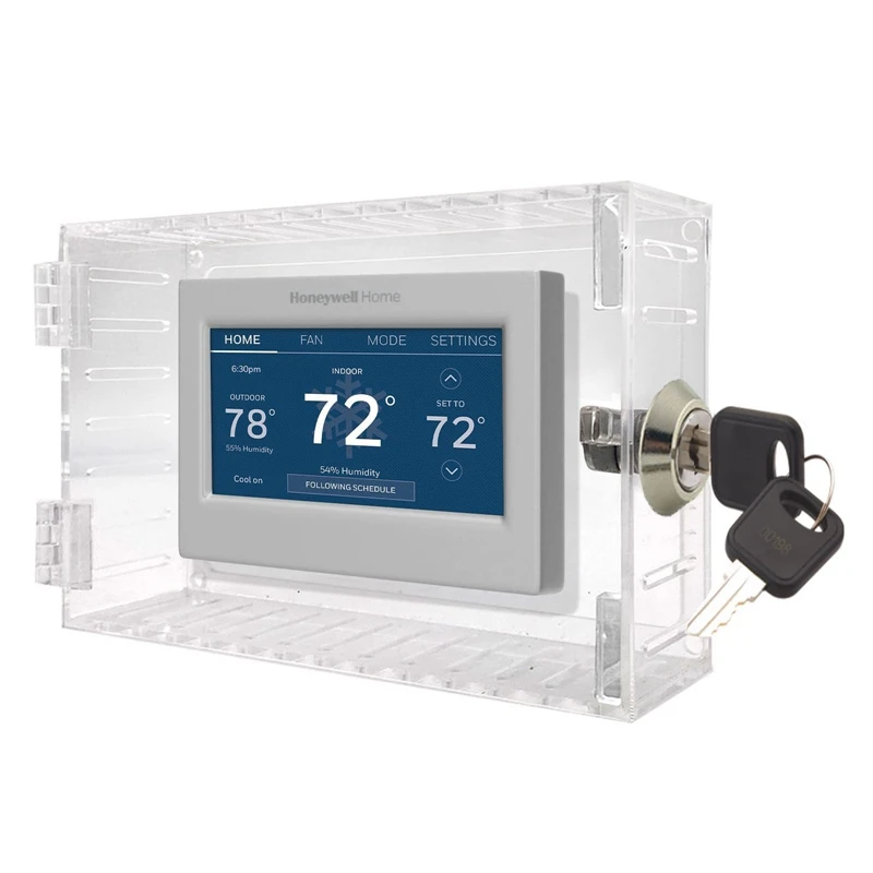 Universal Thermostat Lock Box With Key Transparent Large Thermostat Protector Thermostat Guard Thermostat Cover Box With Lock
Universal Thermostat Lock Box With Key Transparent Large Thermostat Protector Thermostat Guard Thermostat Cover Box With Lock
