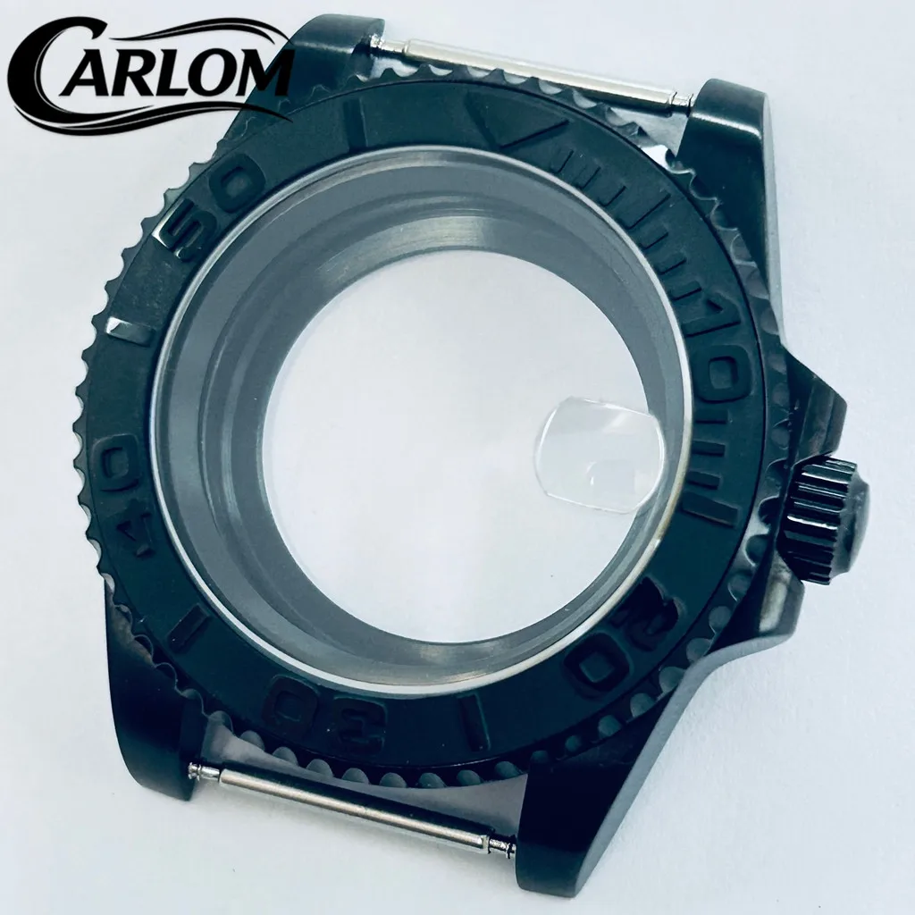 40mm NH Black Watch Case For NH34 NH35 NH36 NH38 ETA2824 PT5000 Movement Sapphire Date Waterproof SUB Ceramic Aluminium Bezel
40mm NH Black Watch Case For NH34 NH35 NH36 NH38 ETA2824 PT5000 Movement Sapphire Date Waterproof SUB Ceramic Aluminium Bezel
