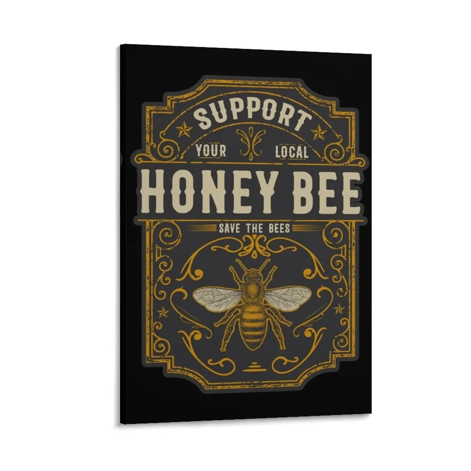 Support Your Local Honey Bee Save The Bees Canvas Painting Decorative paintings Paintings
Support Your Local Honey Bee Save The Bees Canvas Painting Decorative paintings Paintings