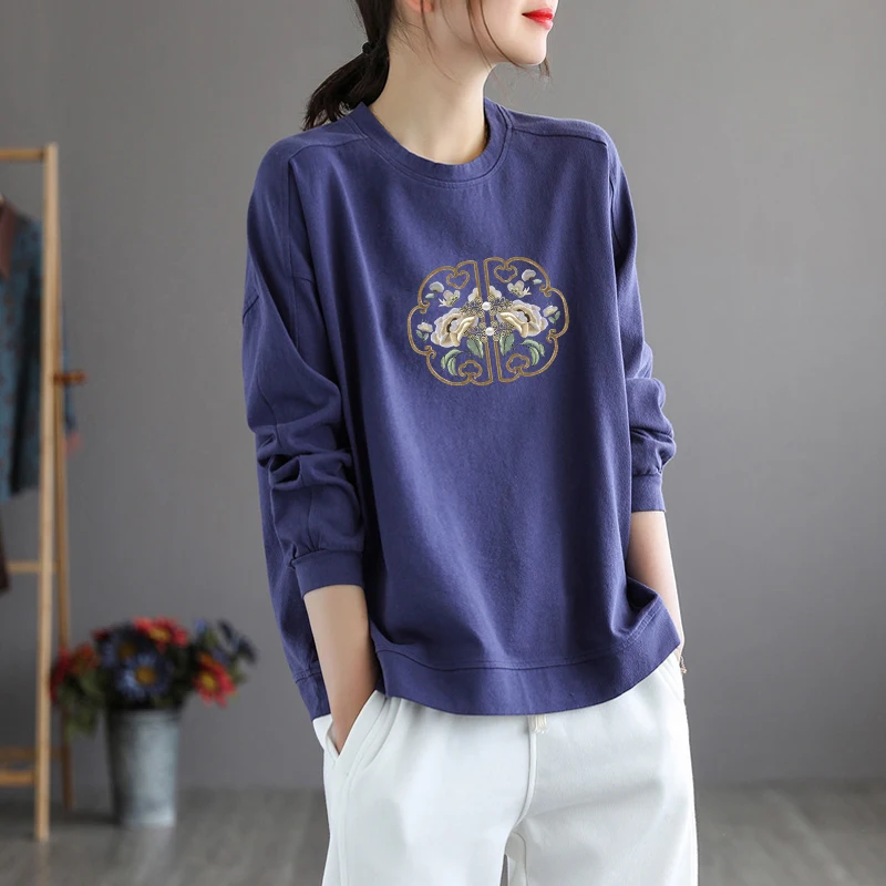 Хлопковый свитер с принтом для женщин, весна-осень, повседневный, облегающий, универсальный, художественный топ, удобный крой, круглый вырез...
Хлопковый свитер с принтом для женщин, весна-осень, повседневный, облегающий, универсальный, художественный топ, удобный крой, круглый вырез...