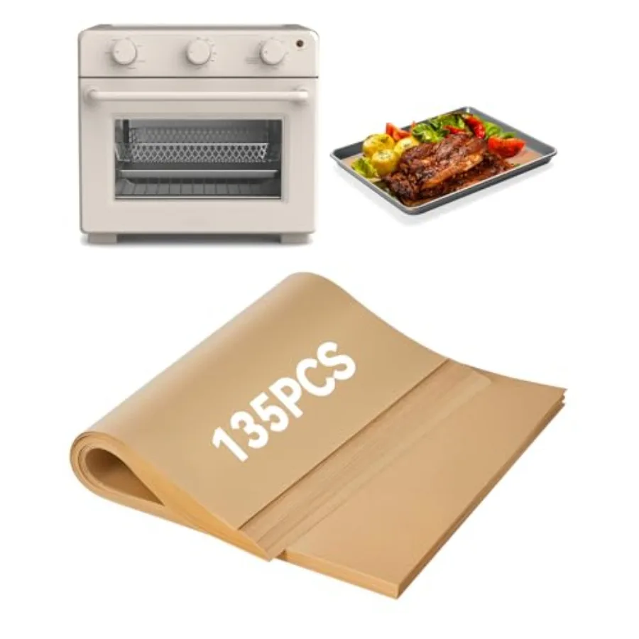 135PCs Air Fryer Paper Liners for Bella Air Fry Toaster Oven 25 Quarts Pre-Cut Nonstick Disposable Baking Parchment Paper Sheet
135PCs Air Fryer Paper Liners for Bella Air Fry Toaster Oven 25 Quarts Pre-Cut Nonstick Disposable Baking Parchment Paper Sheet