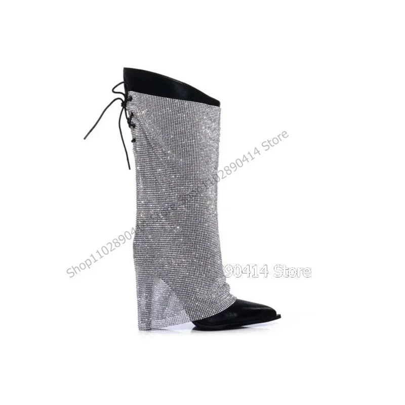 Crystal Mesh Black Pointed Toe Strappy Boots Back Strap Women Shoes Thin High Heels Novel Sexy Fashion 2023 Zapatos Para Mujere
Crystal Mesh Black Pointed Toe Strappy Boots Back Strap Women Shoes Thin High Heels Novel Sexy Fashion 2023 Zapatos Para Mujere