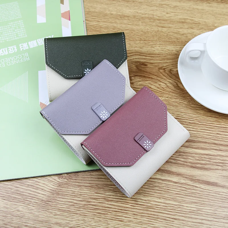 Korean Version New Small Fresh Zero Wallet Short Color Blocking Women's Wallet Multi Card Student Bag
Korean Version New Small Fresh Zero Wallet Short Color Blocking Women's Wallet Multi Card Student Bag