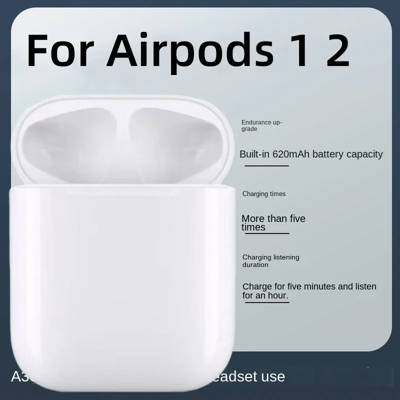 "Universal Replacement Charging Case Compatible with Apple AirPods 1/2 Official-Like F Replacement charging for Airpods Pro 3 4
"Universal Replacement Charging Case Compatible with Apple AirPods 1/2 Official-Like F Replacement charging for Airpods Pro 3 4