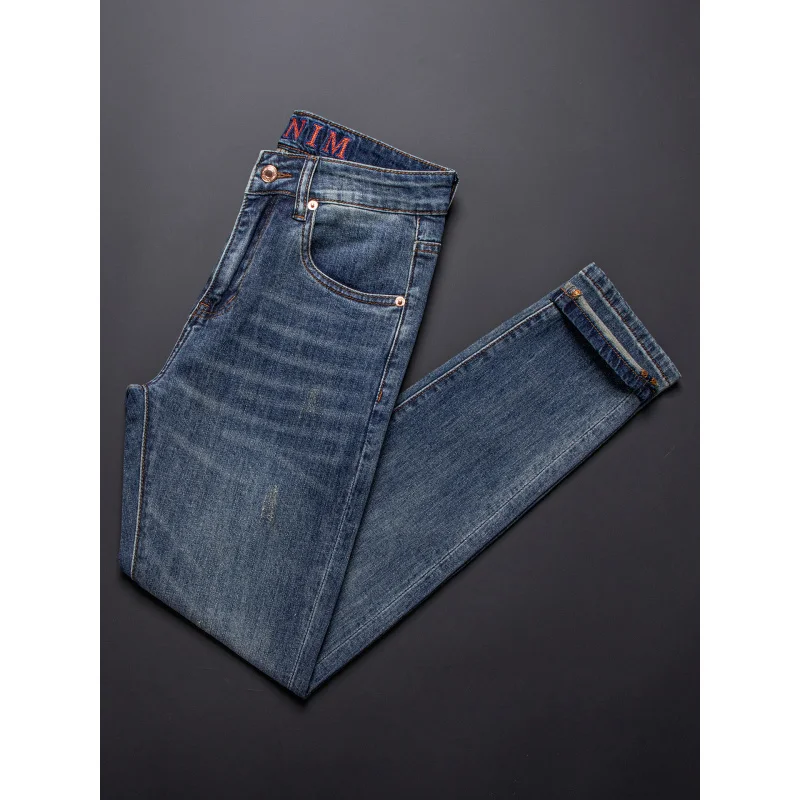 High end men's jeans summer small foot stretch 2025 new Korean version casual cropped pants
High end men's jeans summer small foot stretch 2025 new Korean version casual cropped pants