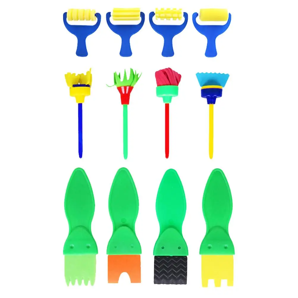 12 Pieces Kids Paint Sponge Kit Easy Grasp Supplies Children Drawing Tools DIY Educational Toy Painting Brushes
12 Pieces Kids Paint Sponge Kit Easy Grasp Supplies Children Drawing Tools DIY Educational Toy Painting Brushes