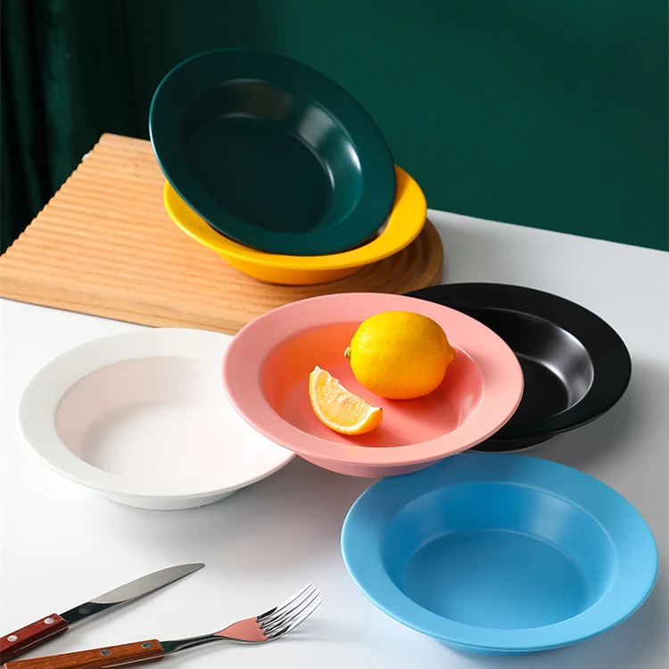 European Straw Hat Plate Creative Simple Salad Plate Household Vegetable Plate Ceramic Western Soup Plate Pasta Plate
European Straw Hat Plate Creative Simple Salad Plate Household Vegetable Plate Ceramic Western Soup Plate Pasta Plate