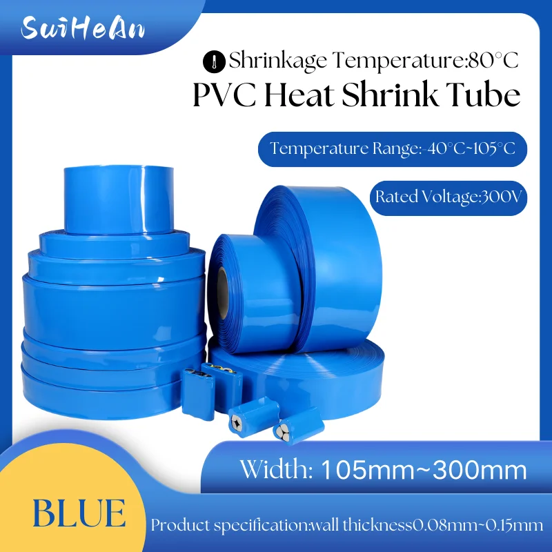 PVC Heat Shrink Tube18650 Lithium Battery Wrap Width 105mm~300mm Insulated Film Wrap Protect Case Pack Cable Sleeve
PVC Heat Shrink Tube18650 Lithium Battery Wrap Width 105mm~300mm Insulated Film Wrap Protect Case Pack Cable Sleeve