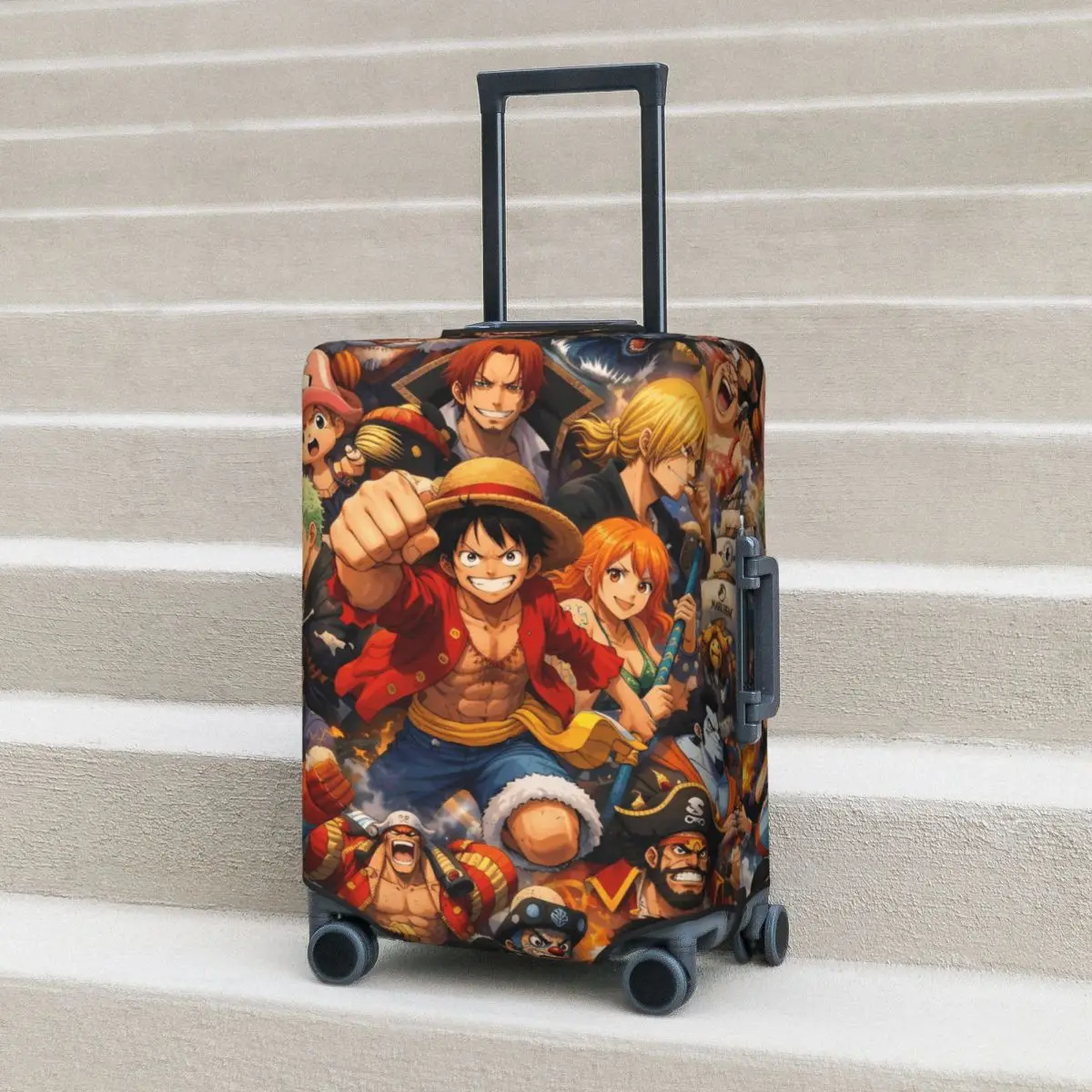 Full Color Dense Anime Collage One Piece Suitcase Cover Vacation Practical Luggage Case Travel Protector
Full Color Dense Anime Collage One Piece Suitcase Cover Vacation Practical Luggage Case Travel Protector