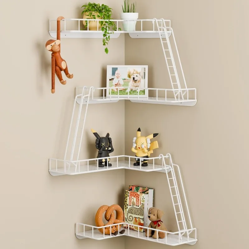 Fire Escape Wall Shelf - Modern City Style 4-Tier Corner Wall Shelves, Easy to Install Metal Ladder Shelf
Fire Escape Wall Shelf - Modern City Style 4-Tier Corner Wall Shelves, Easy to Install Metal Ladder Shelf