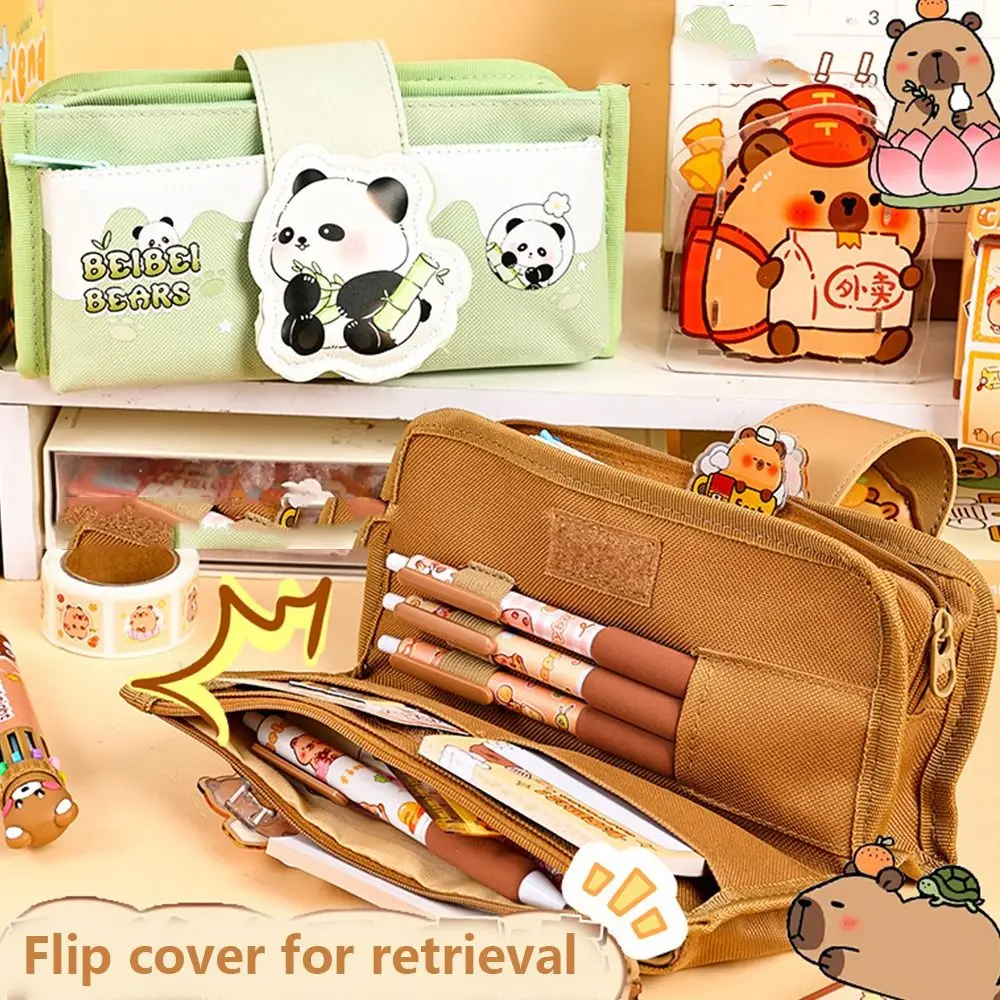 Cartoon 5-layer Capybara Pencil Case Large Capacity Animal Panda Pen Bag Cute Zipper Stationery Storage Bag School Students
Cartoon 5-layer Capybara Pencil Case Large Capacity Animal Panda Pen Bag Cute Zipper Stationery Storage Bag School Students