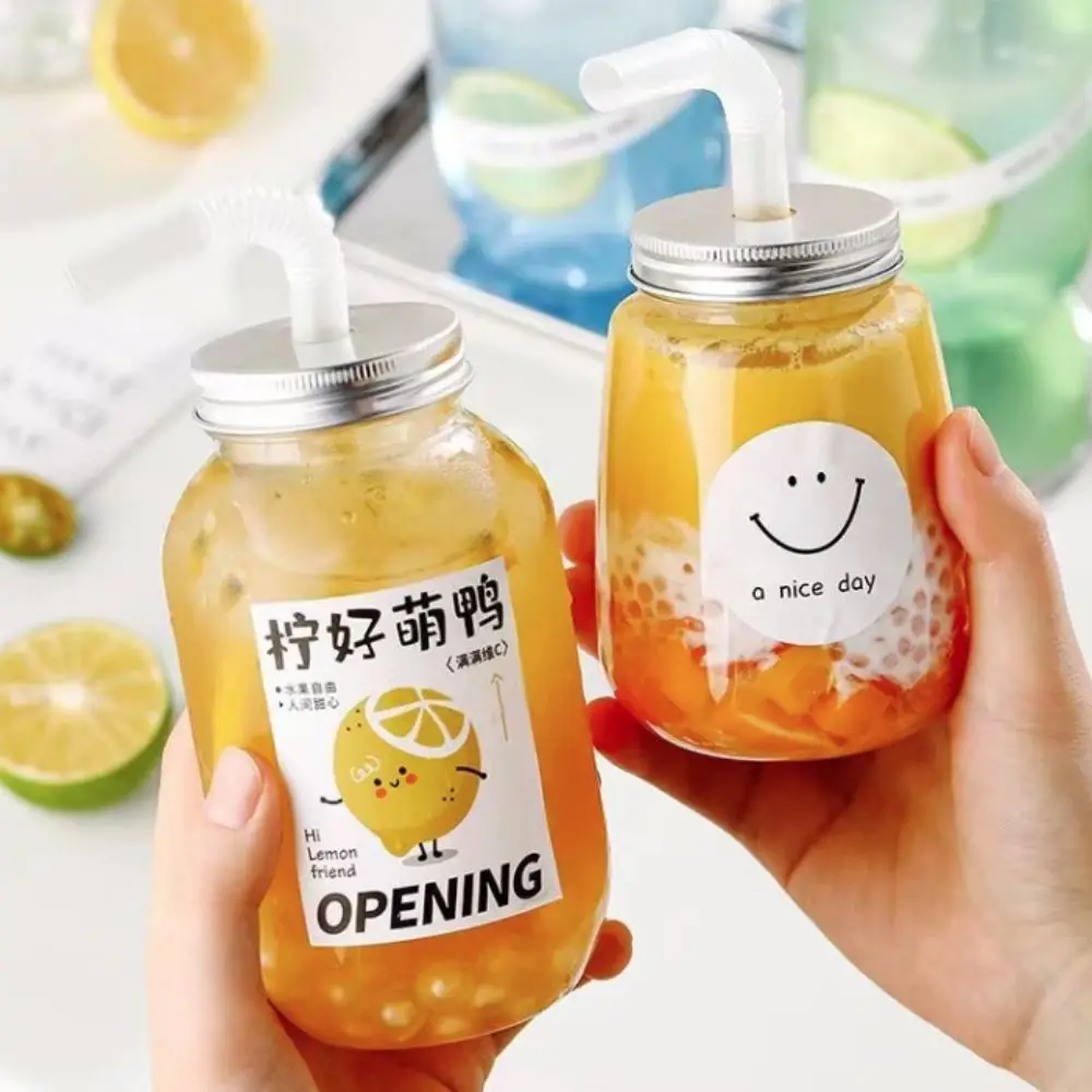 360/500 мл коммерческая бутылка для сока, прозрачная с соломинкой и наклейкой, бутылка для напитков, пищевая пластиковая одноразовая чашка для чая с молоком
360/500 мл коммерческая бутылка для сока, прозрачная с соломинкой и наклейкой, бутылка для напитков, пищевая пластиковая одноразовая чашка для чая с молоком