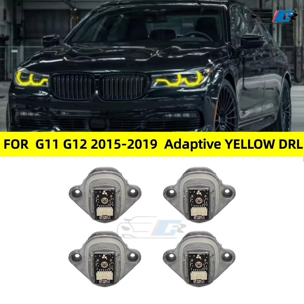 Желтые модули DRL Angel Eye для BMW 7 серии G11 G12 730i 740e 750i 740i 750ix 2016-2019, дневные ходовые огни для фар
Желтые модули DRL Angel Eye для BMW 7 серии G11 G12 730i 740e 750i 740i 750ix 2016-2019, дневные ходовые огни для фар