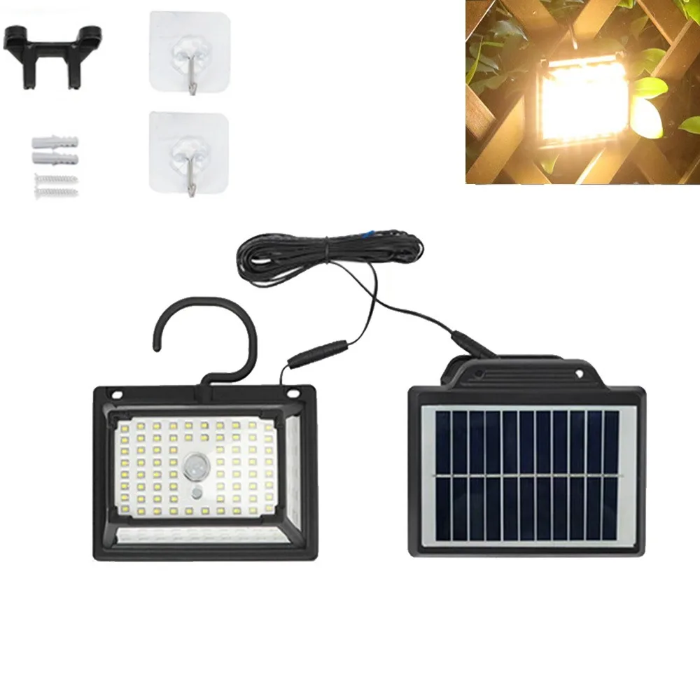IP65 Waterproof Split Solar Powered Light 3 Modes Remote Control Motion Sensor Outdoor Lamp Clip on Extension Wires
IP65 Waterproof Split Solar Powered Light 3 Modes Remote Control Motion Sensor Outdoor Lamp Clip on Extension Wires