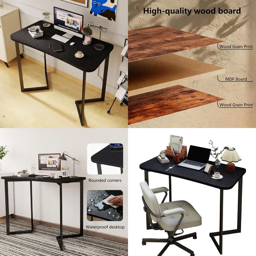 40 Inch Compact Desk - Modern Minimalist Design for Home Office, Study, or Gaming (Black)
40 Inch Compact Desk - Modern Minimalist Design for Home Office, Study, or Gaming (Black)