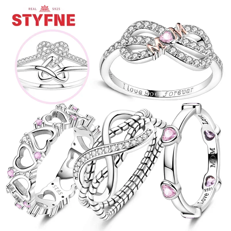 Sterling Silver 925 Ring Romantic Love Mother's Day Series Zircon Heart Ring Exquisite Party Jewelry Accessories for Women Gift
Sterling Silver 925 Ring Romantic Love Mother's Day Series Zircon Heart Ring Exquisite Party Jewelry Accessories for Women Gift