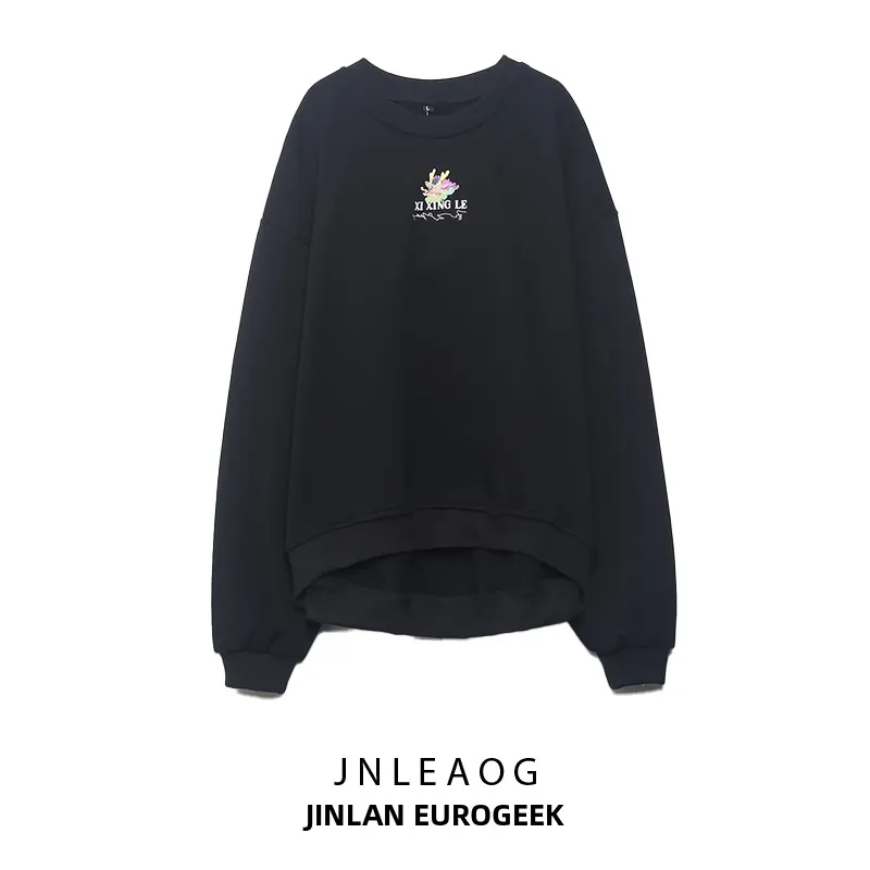 Fashionable All-Match Printed Sweatshirt JNLEAOG Women's Autumn New Style Comfortable Polyester Long Sleeve round Neck Top
Fashionable All-Match Printed Sweatshirt JNLEAOG Women's Autumn New Style Comfortable Polyester Long Sleeve round Neck Top