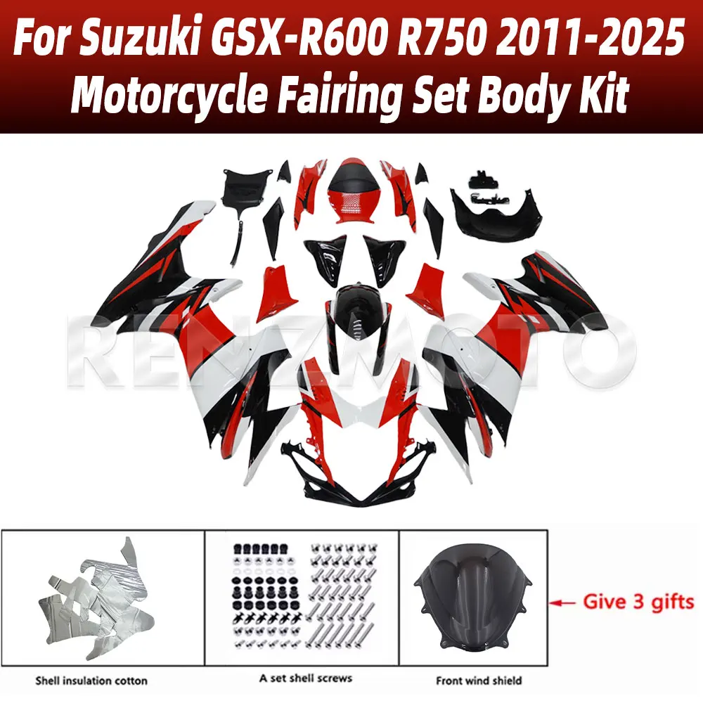 Motorcycle Set Body Kit Fairing For Suzuki GSX-R600 R750 2011-2025 High Quality ABS Plastic Shell Injection Bodywork S0611-1002b 
Motorcycle Set Body Kit Fairing For Suzuki GSX-R600 R750 2011-2025 High Quality ABS Plastic Shell Injection Bodywork S0611-1002b