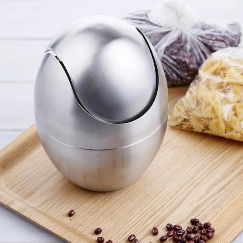 Stainless Steel Desktop Trash Can with Swing Lid Modern Waste Bin for Office Kitchen Dining Table and Countertop Use
Stainless Steel Desktop Trash Can with Swing Lid Modern Waste Bin for Office Kitchen Dining Table and Countertop Use