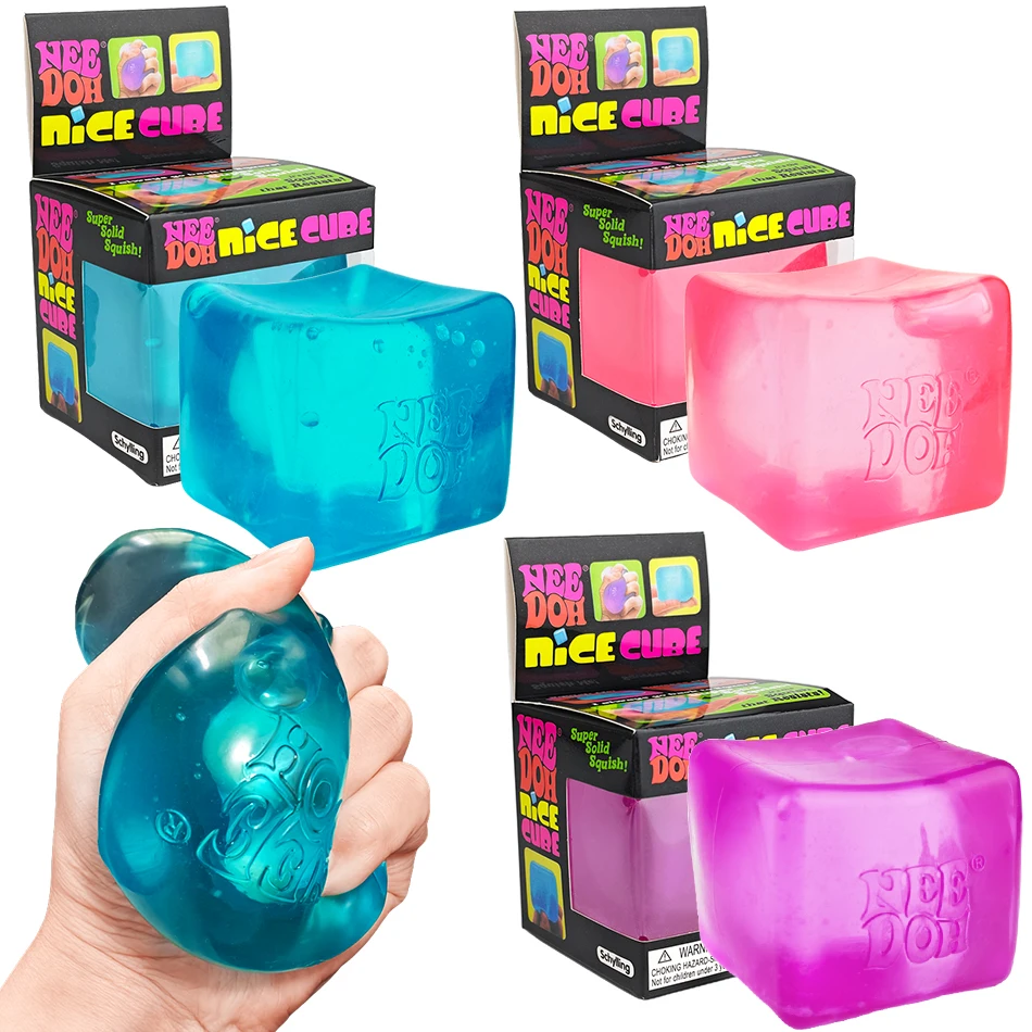 Needoh Nice Cube Sensory Stress Reliever Toy Fidget Tool for Anxiety & Focus Desk Sensory Cube for Adults & Kids
Needoh Nice Cube Sensory Stress Reliever Toy Fidget Tool for Anxiety & Focus Desk Sensory Cube for Adults & Kids