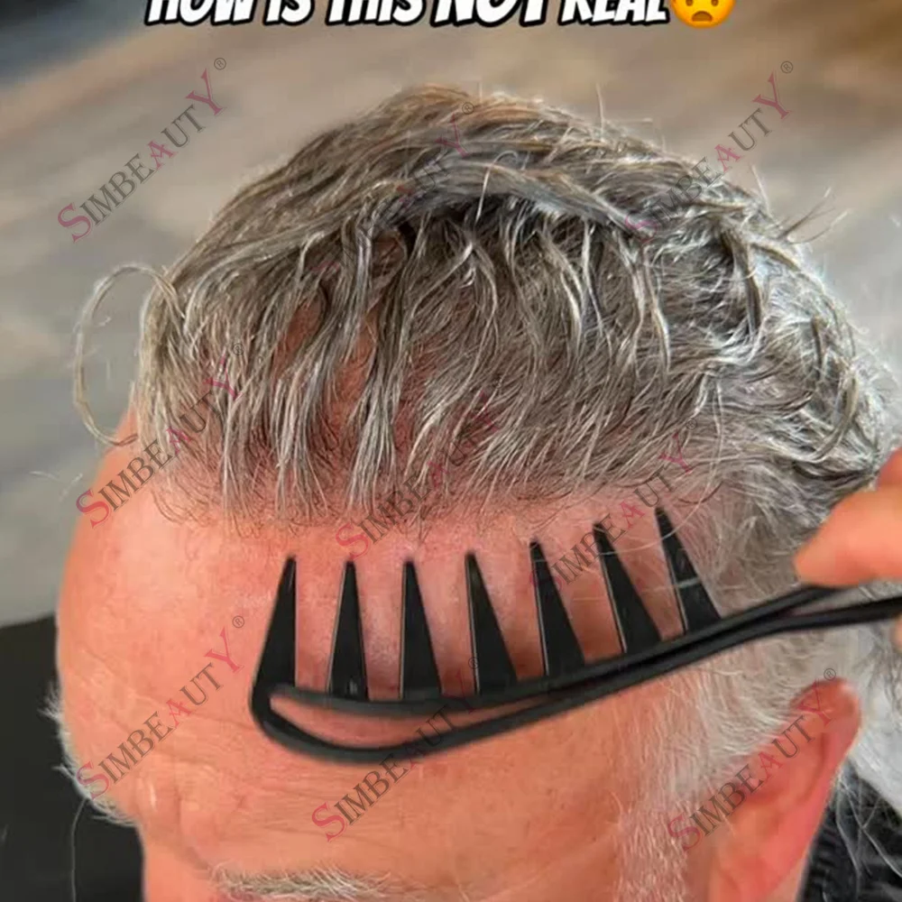 80%Density 0.03mm Ultra Thin Skin Invisible Toupee For Mens Grey 1b80 Undetected HumanHair Wig Natural Hairline Capillary Prosth
80%Density 0.03mm Ultra Thin Skin Invisible Toupee For Mens Grey 1b80 Undetected HumanHair Wig Natural Hairline Capillary Prosth