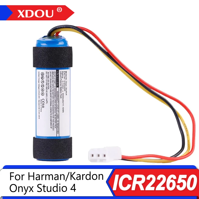 Совершенно новый аккумулятор ICR22650 3000 мАч для Harman/Kardon Onyx Studio 4, сменные аккумуляторы для Bluetooth-динамика
Совершенно новый аккумулятор ICR22650 3000 мАч для Harman/Kardon Onyx Studio 4, сменные аккумуляторы для Bluetooth-динамика