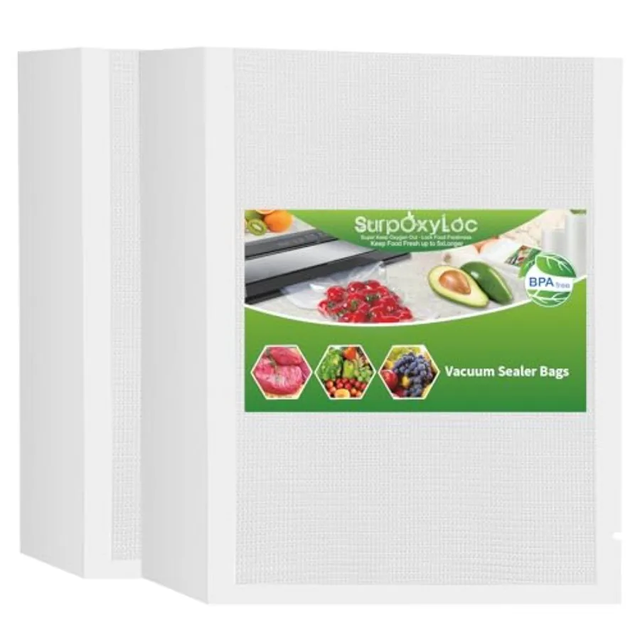 Пакеты для вакуумной упаковки продуктов объемом 200 галлонов (11x16 дюймов), без БФА, сверхпрочные, коммерческого класса, для су-вид, универсальные
Пакеты для вакуумной упаковки продуктов объемом 200 галлонов (11x16 дюймов), без БФА, сверхпрочные, коммерческого класса, для су-вид, универсальные