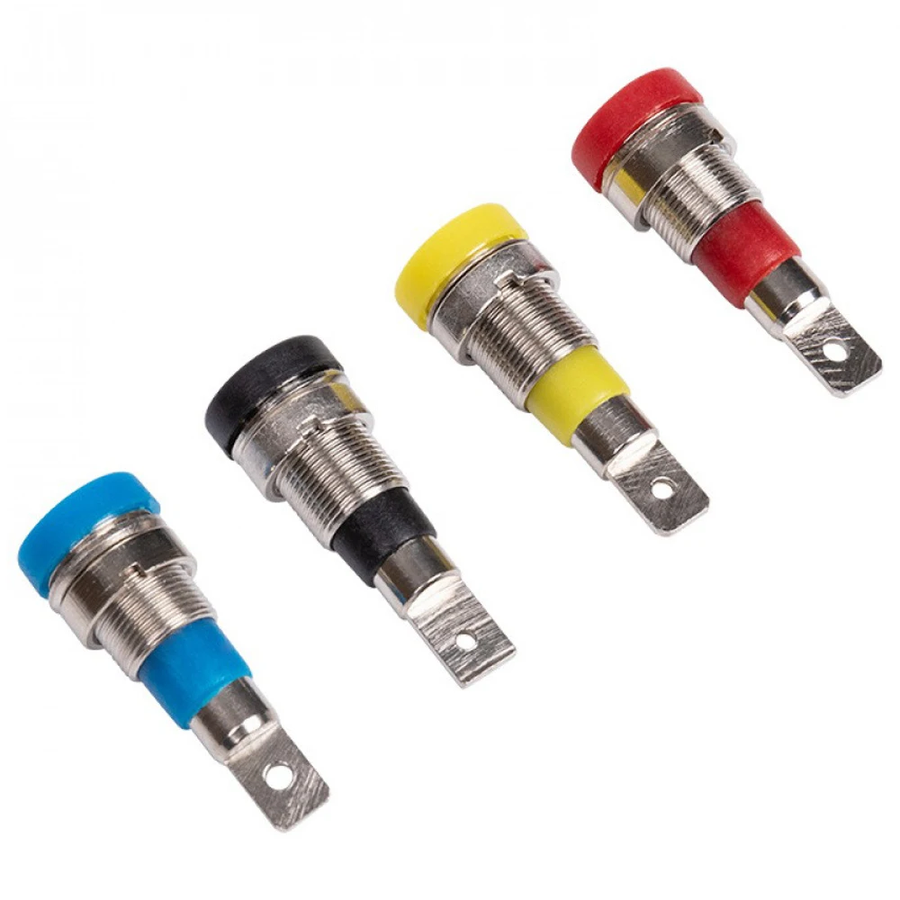5PCS 4mm Banana Plug Nickel-plated Copper Terminal Power Test Lead Copper Socket Banana Plug Connection Terminal Post
5PCS 4mm Banana Plug Nickel-plated Copper Terminal Power Test Lead Copper Socket Banana Plug Connection Terminal Post