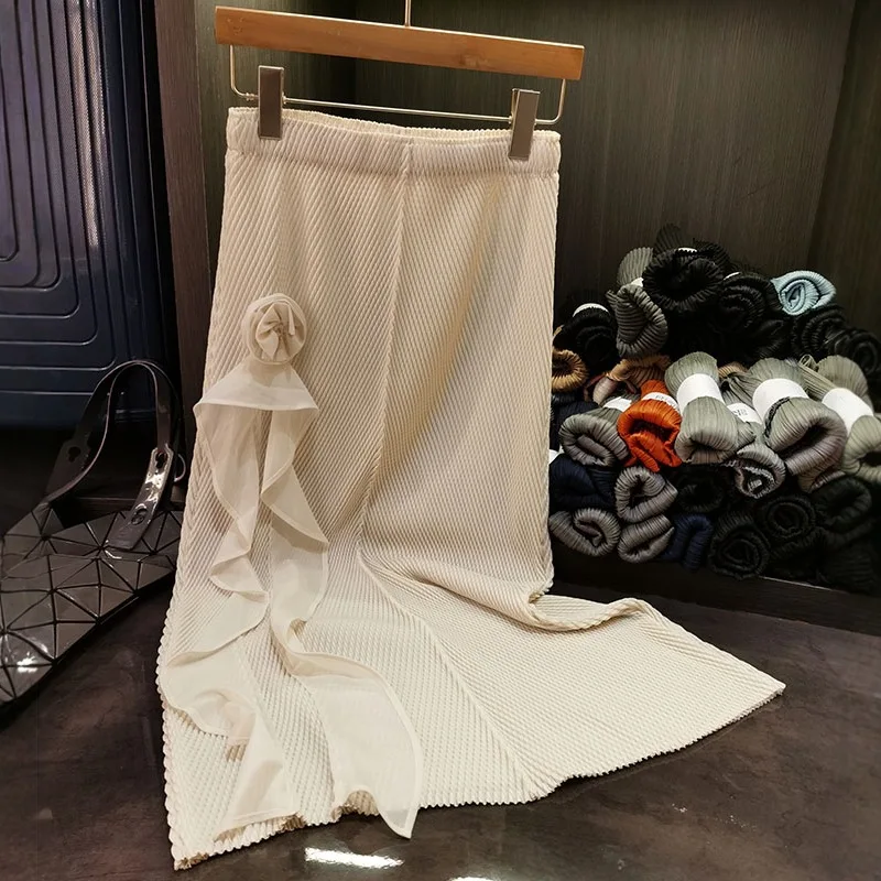 Miyake Pleated Skirt Fish Scale Rose Irregular Fold A Word Skirt Spring Summer New High-waisted Thin Versatile Solid Pleat Skirt
Miyake Pleated Skirt Fish Scale Rose Irregular Fold A Word Skirt Spring Summer New High-waisted Thin Versatile Solid Pleat Skirt