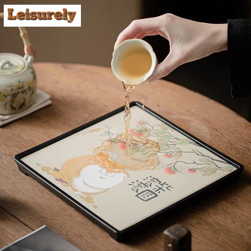 Cute Cat Water Absorbing Tea Tray Vintage Cutlery Organizer Tea Board Household Dishes for Serving Tea Items Supplies Craft Gift
Cute Cat Water Absorbing Tea Tray Vintage Cutlery Organizer Tea Board Household Dishes for Serving Tea Items Supplies Craft Gift