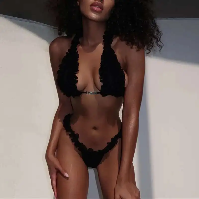 Style New Wq25029 Sexy Exposed Navel Strapless Lace Hot Spring Beach Split Bikini Set
Style New Wq25029 Sexy Exposed Navel Strapless Lace Hot Spring Beach Split Bikini Set