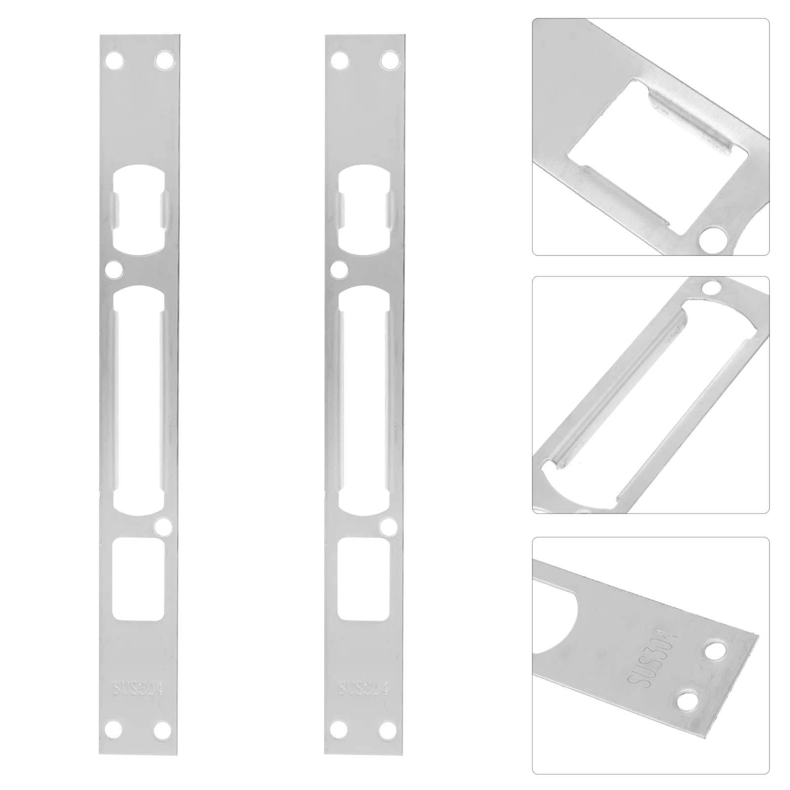 2 Pcs Front Door Security Lock Frame Buckle Hole Filler Stainless Steel Plates Exterior Doors Covers Deadbolt
2 Pcs Front Door Security Lock Frame Buckle Hole Filler Stainless Steel Plates Exterior Doors Covers Deadbolt