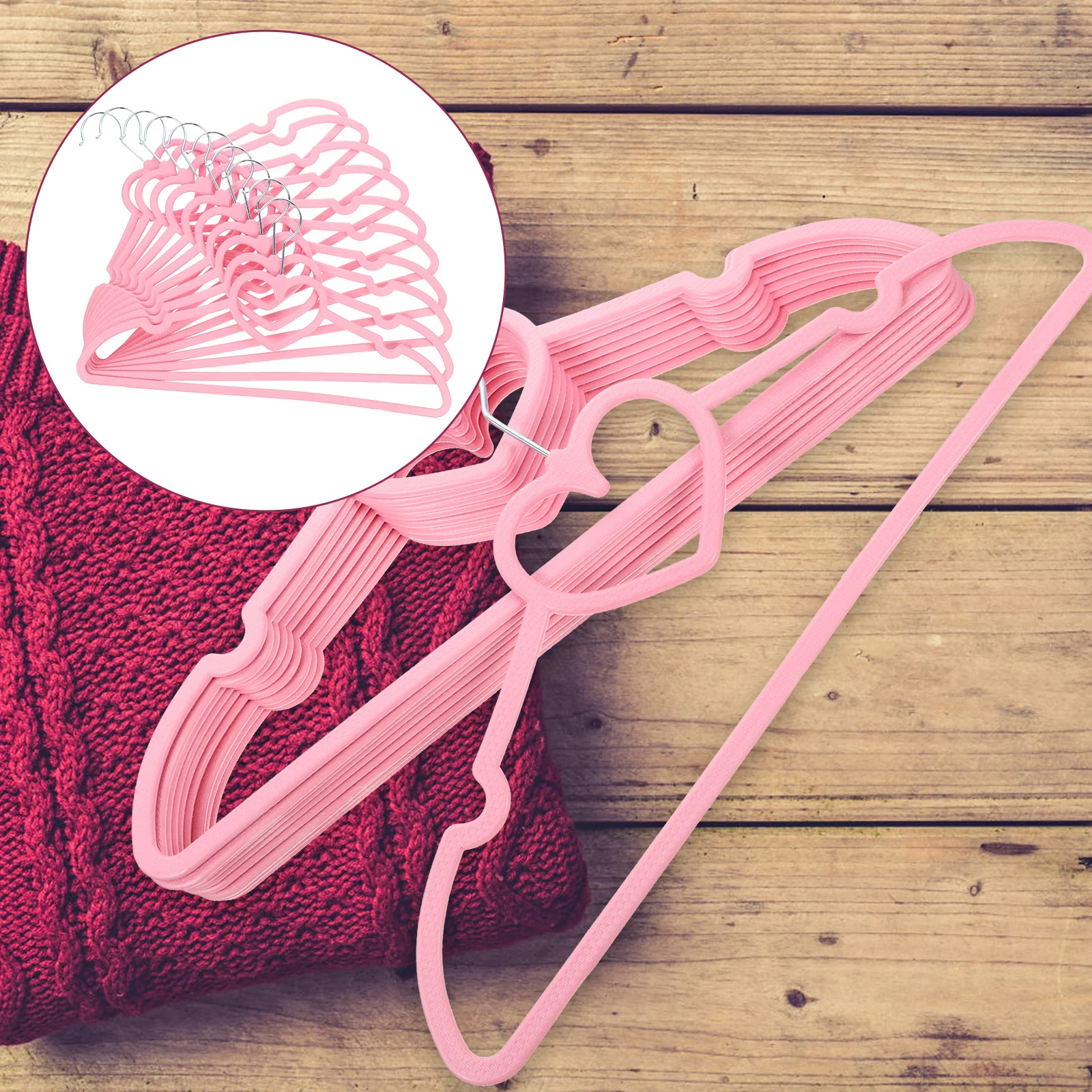 10pcs Heart Shaped Plastic Hanger Bright Color Portable Non Slip Clothes Rack Home Laundry Shop Closet Organization
10pcs Heart Shaped Plastic Hanger Bright Color Portable Non Slip Clothes Rack Home Laundry Shop Closet Organization