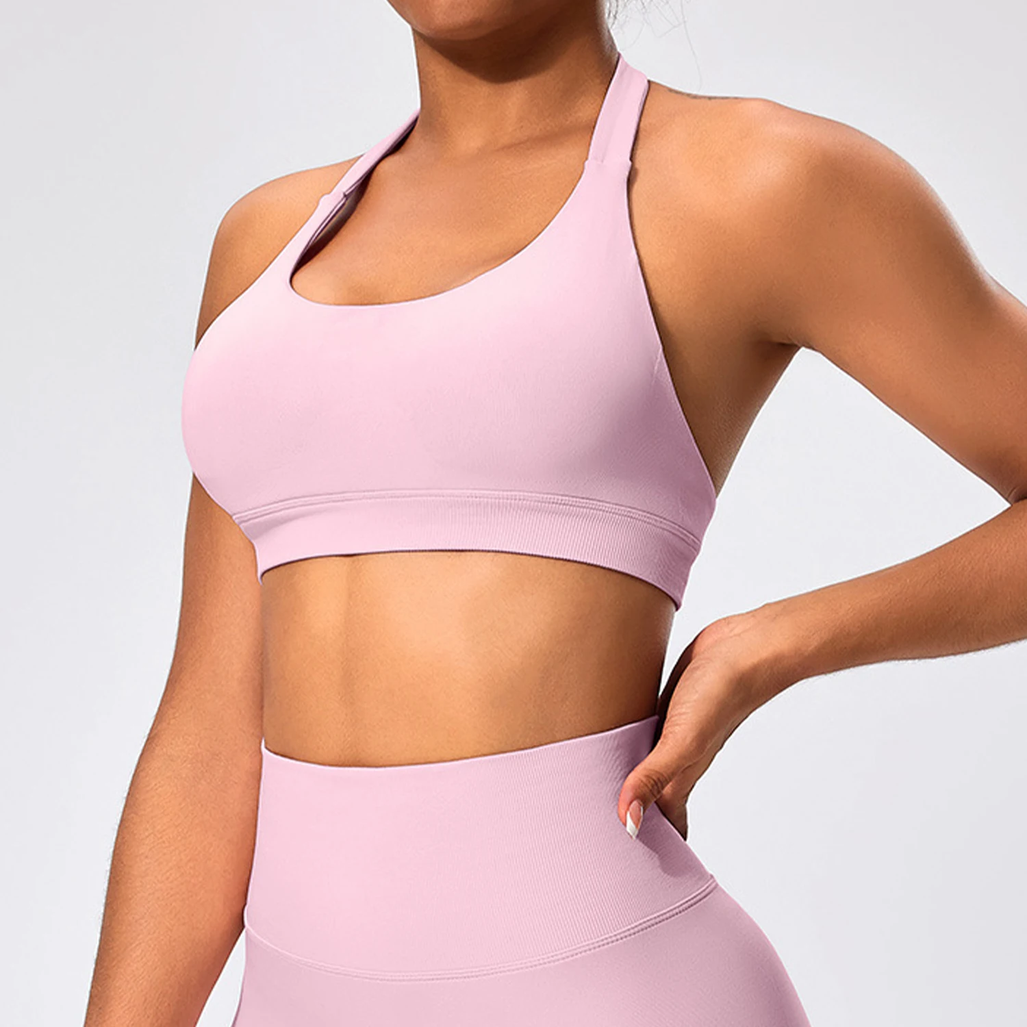 Impact Sports Bra Backless Women Seamless Halter Bra Sexy Open Back Yoga Top Bras Medium Support Gym Crop Top Padded Sportswear
Impact Sports Bra Backless Women Seamless Halter Bra Sexy Open Back Yoga Top Bras Medium Support Gym Crop Top Padded Sportswear