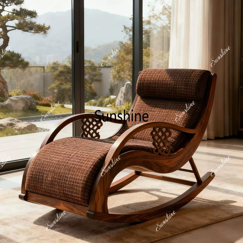 New Chinese Zen carefree living room lazy solid wood recliner simple and modern
New Chinese Zen carefree living room lazy solid wood recliner simple and modern
