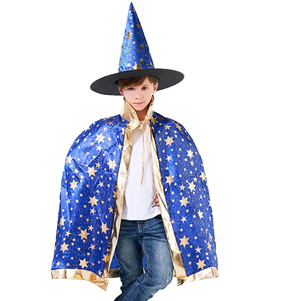 Children Five-star Cloak Halloween Witch Cape Kids Comfortable Fabric All-size Bright Color No Decolorization Stage Performance
Children Five-star Cloak Halloween Witch Cape Kids Comfortable Fabric All-size Bright Color No Decolorization Stage Performance