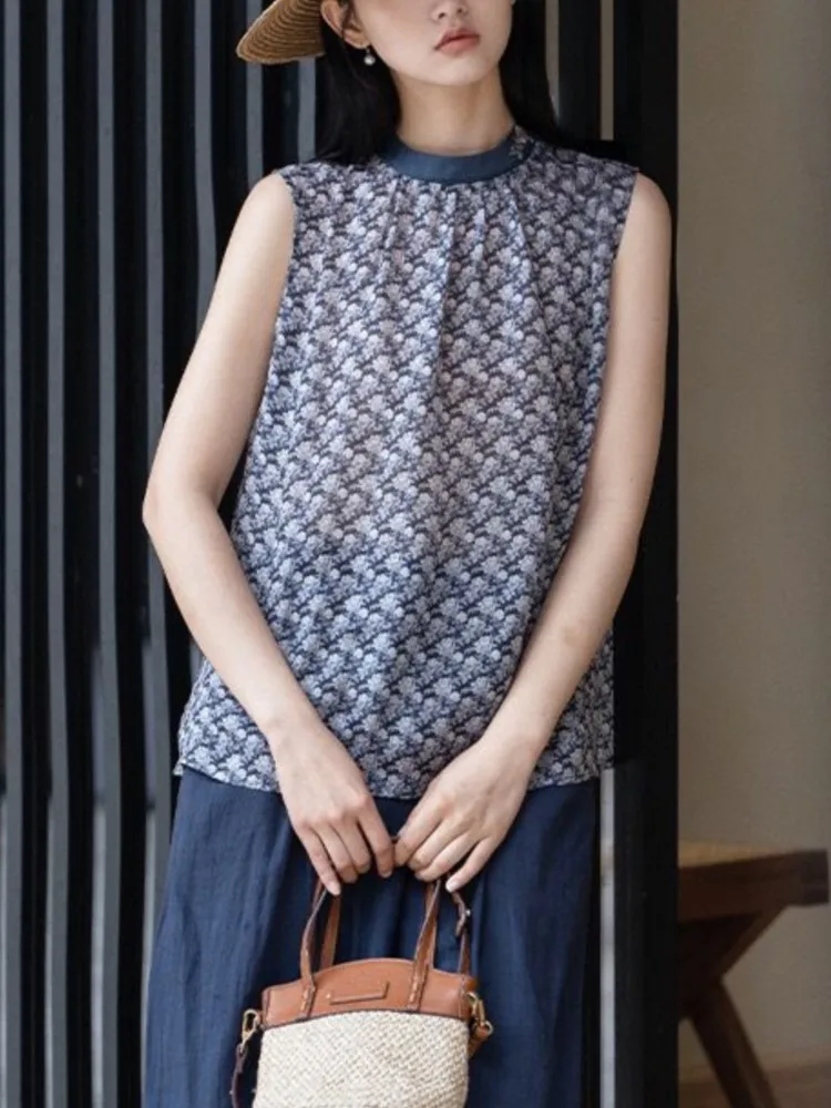 Oversized Summer Sleeveless T-Shirts Women Floral Print Fashion Ladies Cropped Blouses Casual Loose Woman T-Shirts
Oversized Summer Sleeveless T-Shirts Women Floral Print Fashion Ladies Cropped Blouses Casual Loose Woman T-Shirts