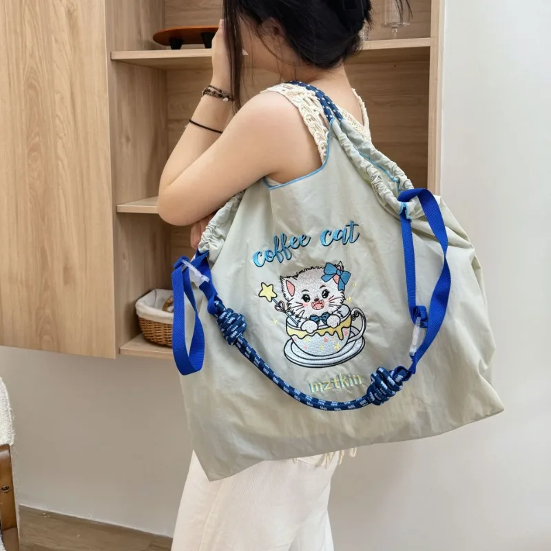 Ball Chain Cartoon Cute Versatile Shopping Bag Handheld Shoulder Bag Embroidered Large Capacity Crossbody Bag
Ball Chain Cartoon Cute Versatile Shopping Bag Handheld Shoulder Bag Embroidered Large Capacity Crossbody Bag