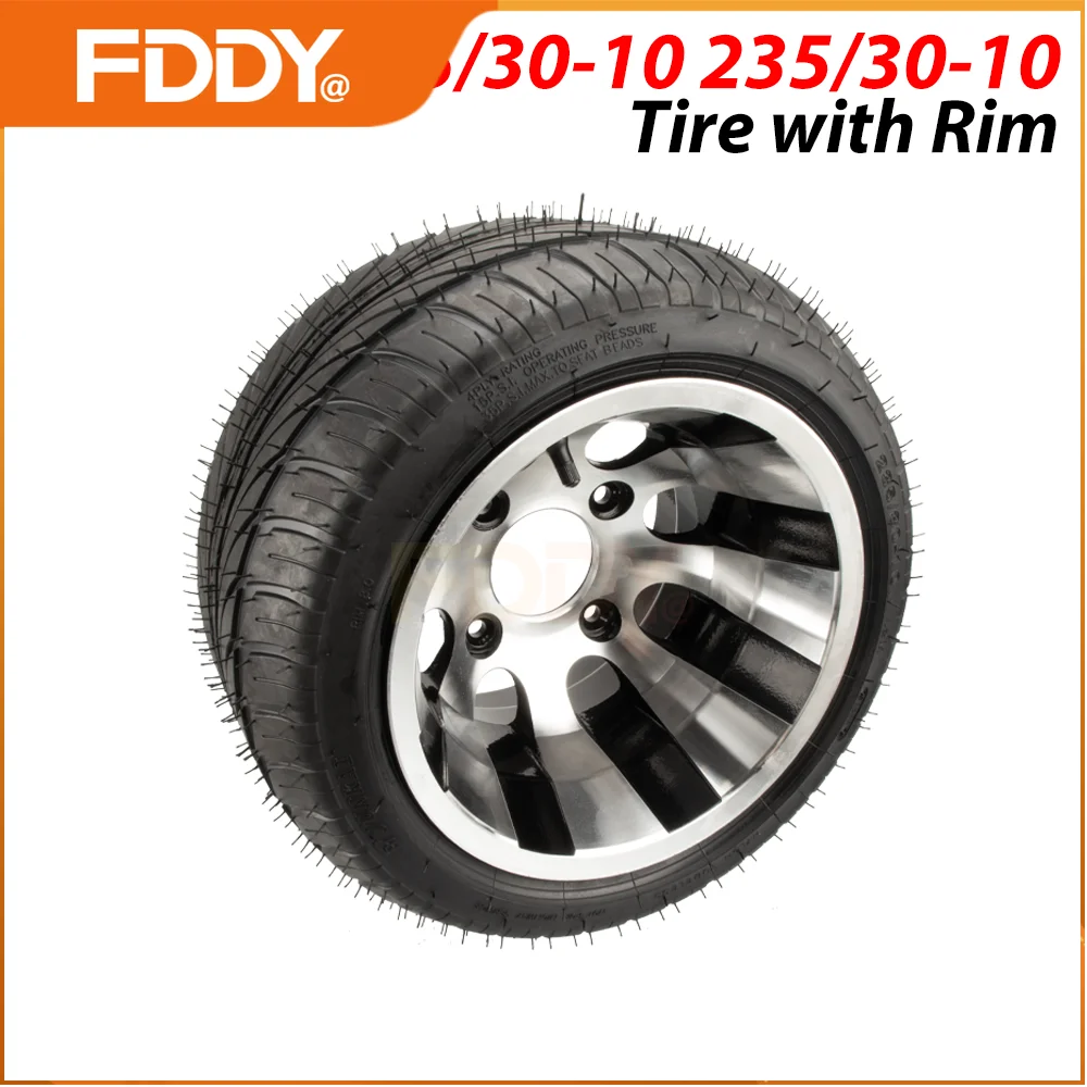 FDDY 205/30-10 235/30-10 Tubeless ATV Tires with Alloy Wheels, All-Terrain Rim & Tire Combo for Kart, UTV, Buggy, Off-Road Use
FDDY 205/30-10 235/30-10 Tubeless ATV Tires with Alloy Wheels, All-Terrain Rim & Tire Combo for Kart, UTV, Buggy, Off-Road Use